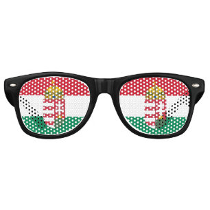 Hungary Sunglasses, Party Shades, Hungarian flag Retro Sunglasses