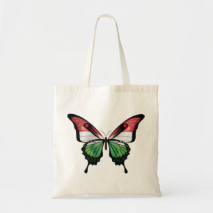 Hungary Swallowtail Butterfly Flag Sticker Tote Bag