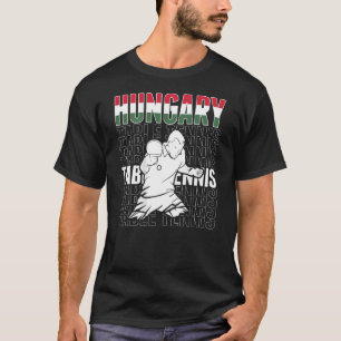 Hungary Table Tennis Support Hungarian Ping Pong T-Shirt