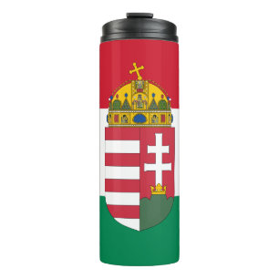 Hungary Travel Mug, patriotic Hungarian Flag Thermal Tumbler