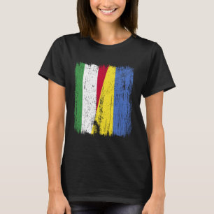 Hungary Ukraine Half Flag Hungarian Ukrainian Heri T-Shirt