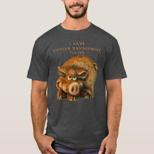 Hunger Managment Issues Funny Pig T-Shirt