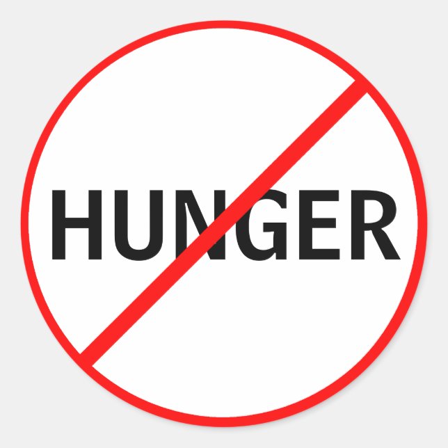 Hunger Prohibited! Classic Round Sticker (Front)