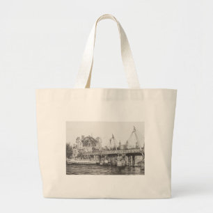 Hungerford Bridge London 30/10/2006 Large Tote Bag