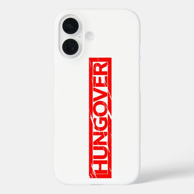 Hungover Stamp Case-Mate iPhone Case (Back)