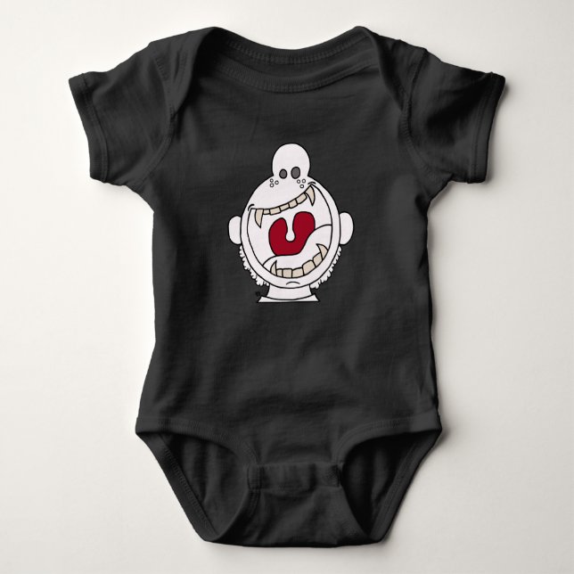 hungry! baby bodysuit (Front)