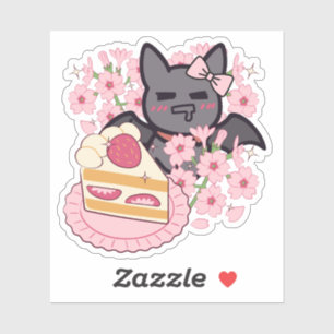 Hungry Bat and Strawberry Cake