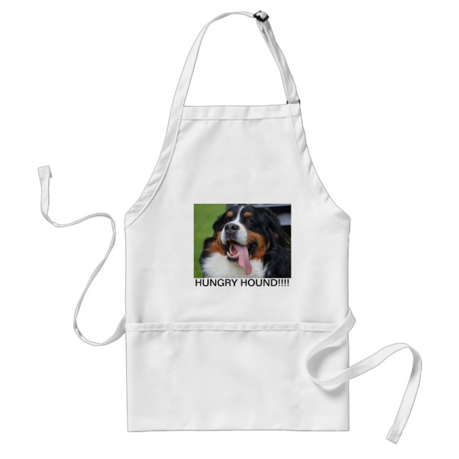 Hungry Bernese Mountain Dog Apron (Front)