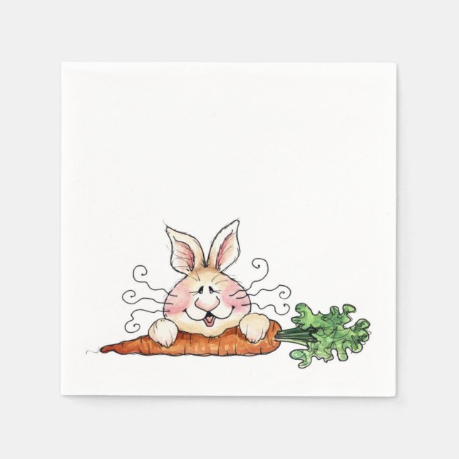 Hungry Bunny Napkin (Front)