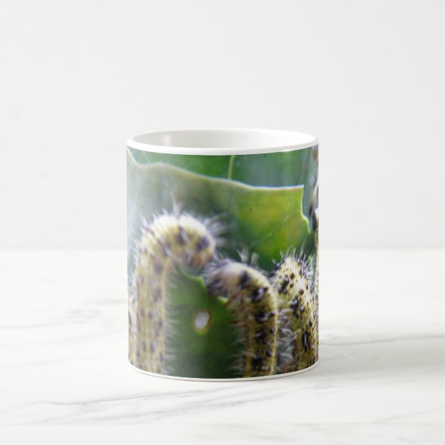Hungry Cabbage White Caterpillars Bug Mug (Center)
