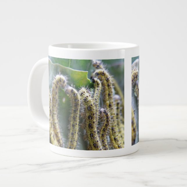 Hungry Cabbage White Caterpillars Mug (Front Left)