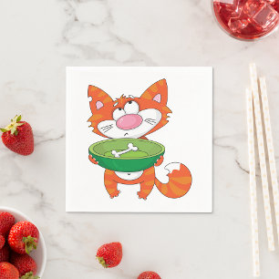 Hungry Cat Paper Napkins