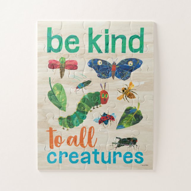 Hungry Caterpillar Be Kind to All Creatures - Kids Jigsaw Puzzle (Vertical)