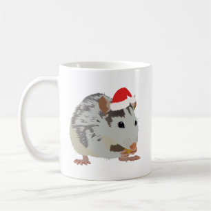 Hungry Christmas Rat Coffee Mug