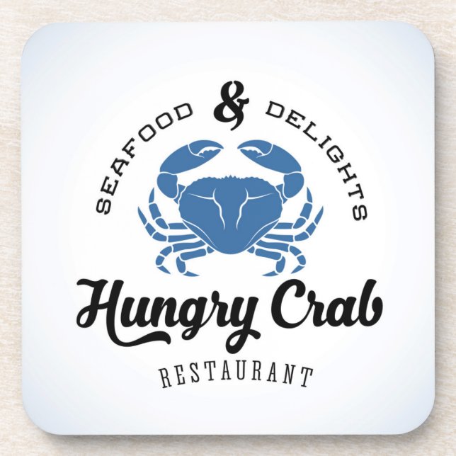 Hungry Crab Restaurant Poster Coaster (Front)