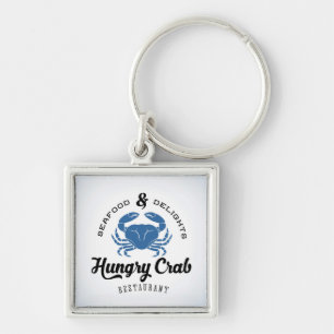 Hungry Crab Restaurant Poster Key Ring