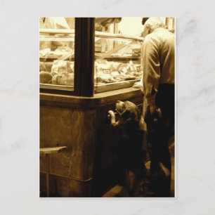 Hungry dog in Italy Postcard