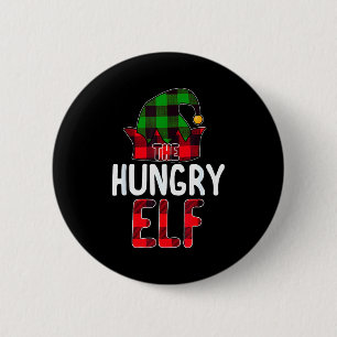 Hungry Elf Matching Family Group Christmas Party P 6 Cm Round Badge
