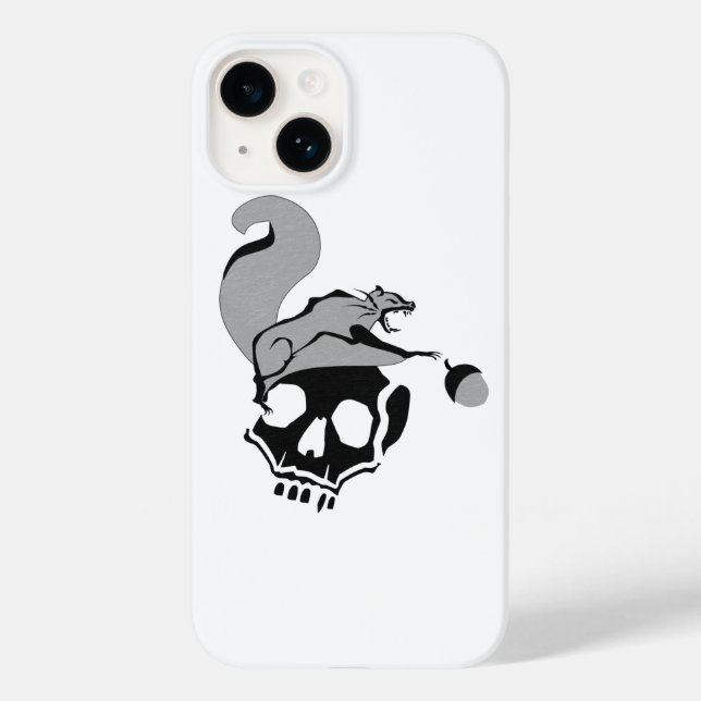 Hungry Flying Grey Death Squirrel Case-Mate iPhone Case (Back)