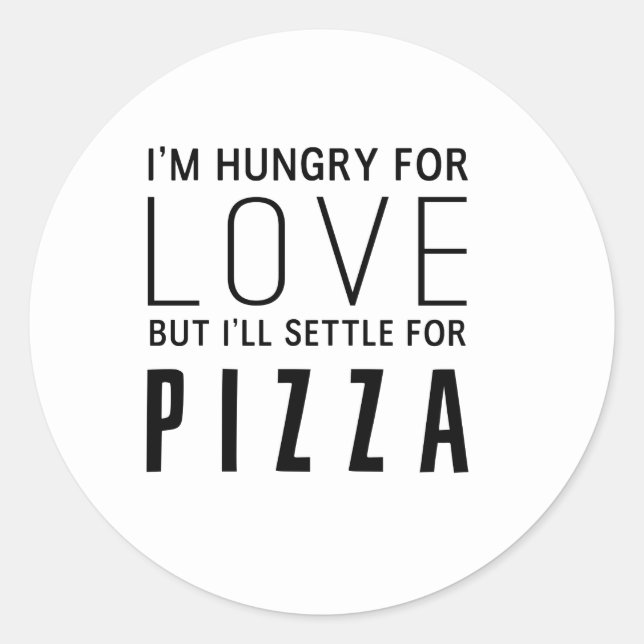 Hungry For Love Classic Round Sticker (Front)