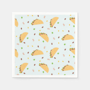 Hungry For Tacos Pattern Napkin