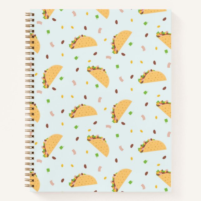 Hungry For Tacos Pattern Notebook (Front)