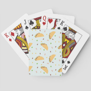Hungry For Tacos Pattern Playing Cards