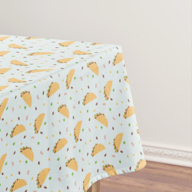 Hungry For Tacos Pattern Tablecloth (In Situ)