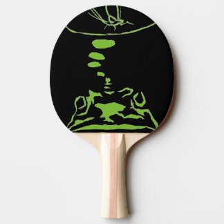 "Hungry Frog Dreams - green" Ping Pong Paddle