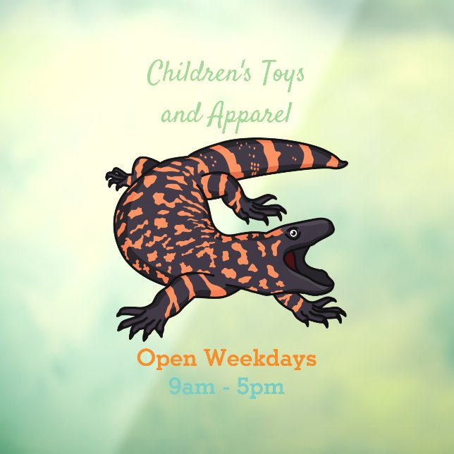 Hungry gila monster lizard cartoon illustration (Sheet 3)