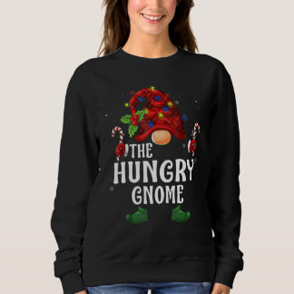 Hungry Gnome Buffalo Plaid Matching Family Christm Sweatshirt
