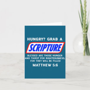 Hungry_ Grab A Scripture Bible Verse Famous Funny Card