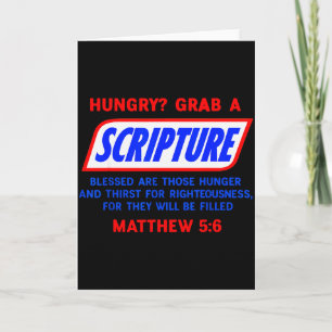 Hungry_ Grab A Scripture Bible Verse Famous Funny  Card