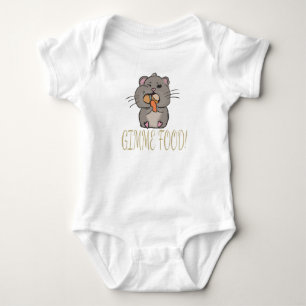 Hungry hamster baby bodysuit