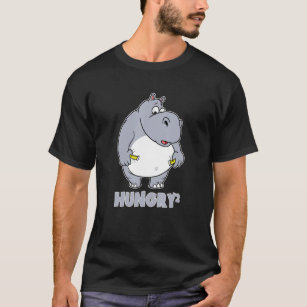 Hungry Hippo Chubby Rhino Big Belly Hunger Overwei T-Shirt