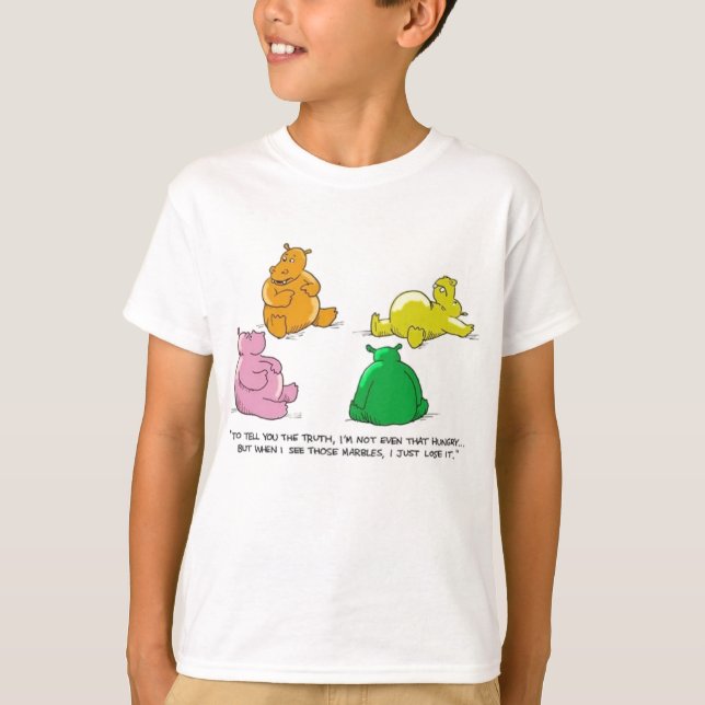 Hungry Hippos! - Girls Basic T T-Shirt (Front)