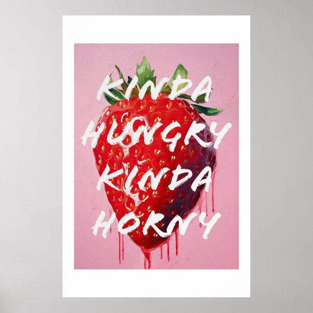 Hungry Horny Strawberry Poster (Front)
