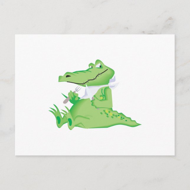 hungry hungry alligator postcard (Front)