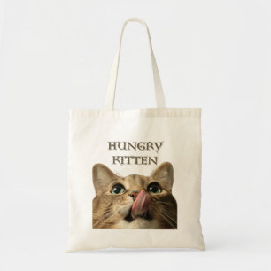 HUNGRY KITTEN TOTE BAG