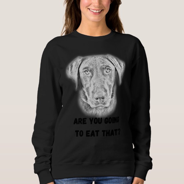 Hungry Labrador Active Sweatshirt (Front)