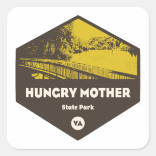 Hungry Mother State Park Virginia Square Sticker