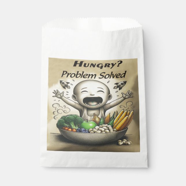 Hungry paper  bag (Front)