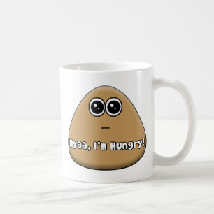 Hungry Pou with text - Mug