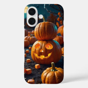 Hungry Pumpkin iPhone 16 Case