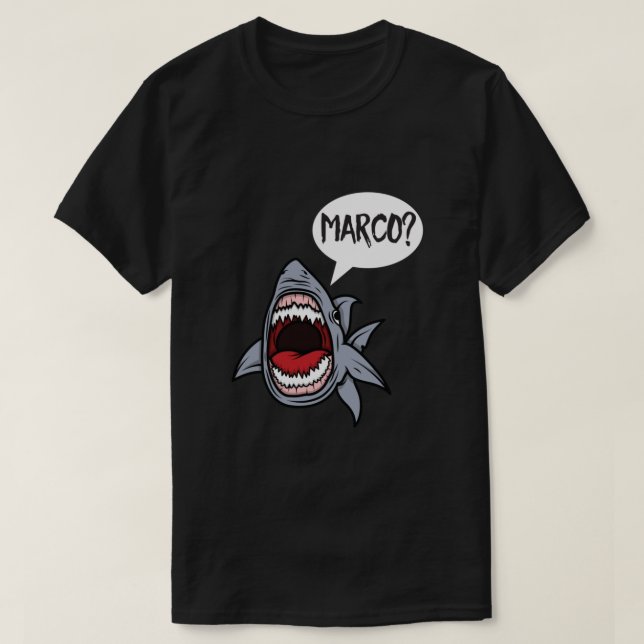 Hungry Shark Playing Marco Polo (Design Front)