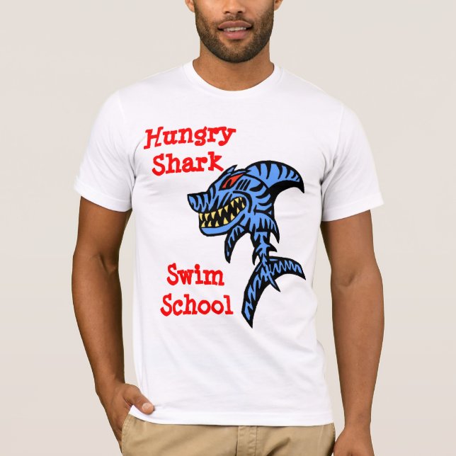 Hungry Shark Swim school T-Shirt (Front)