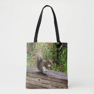 Hungry Squirrel Tote Bag