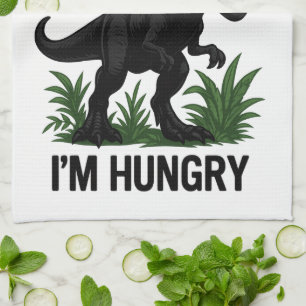 Hungry T-Rex Tea Towel