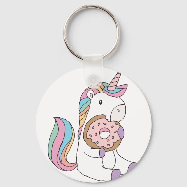 Hungry Unicorns Key Ring (Front)