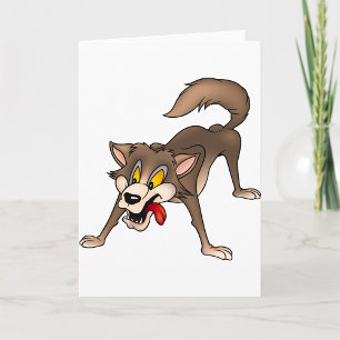 Hungry Wolf Greeting Cards